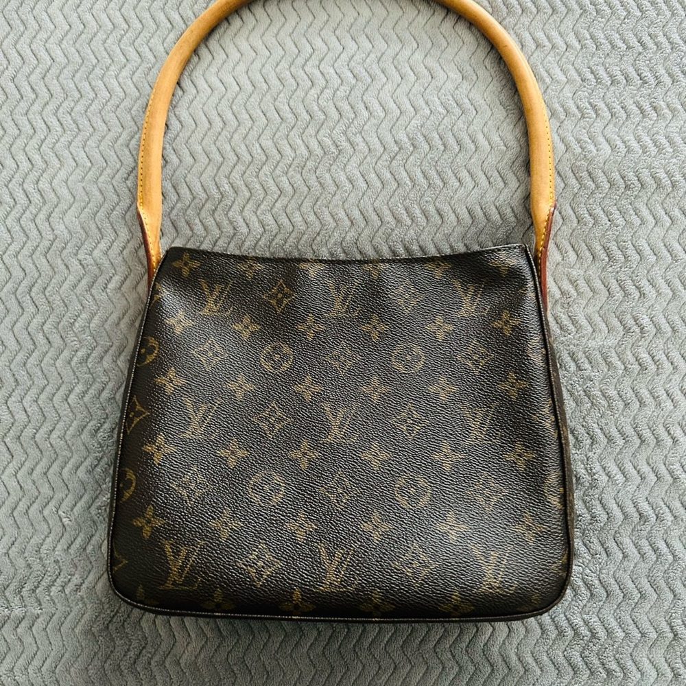 Louis Vuitton Brown and Tan Monogram Shoulder Bag